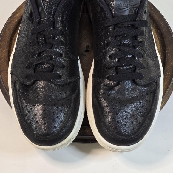 Air Jordan 1 Low OG Premium Shoes Womens Size 9.5 Black Sparkle Retro AH7232-011 - Picture 3 of 10